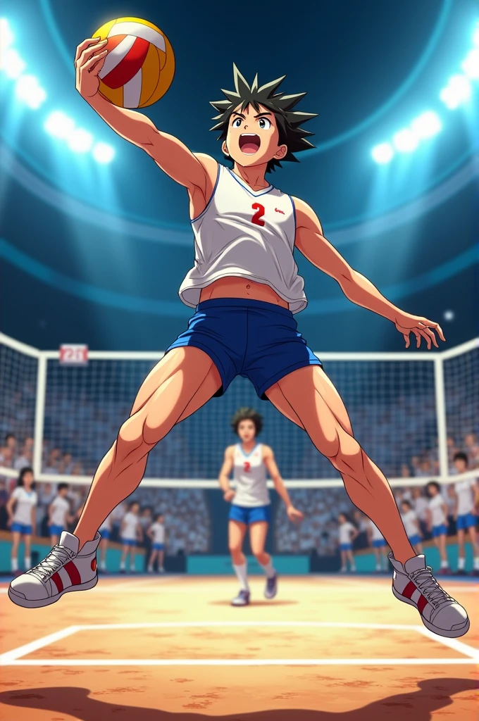 Haikyuu hinata thighs front open legs
