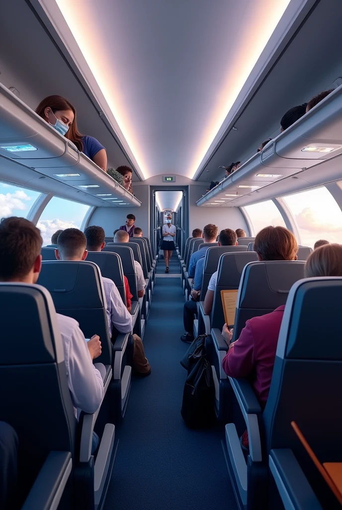 front cabin of an airplane