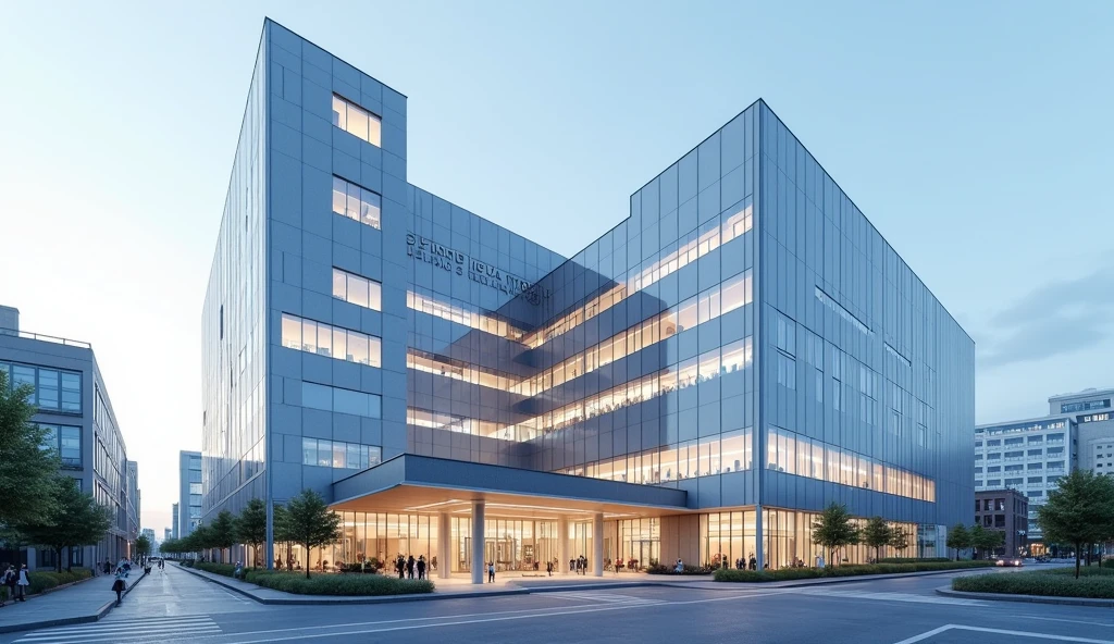 Create a modernist hospital hospital