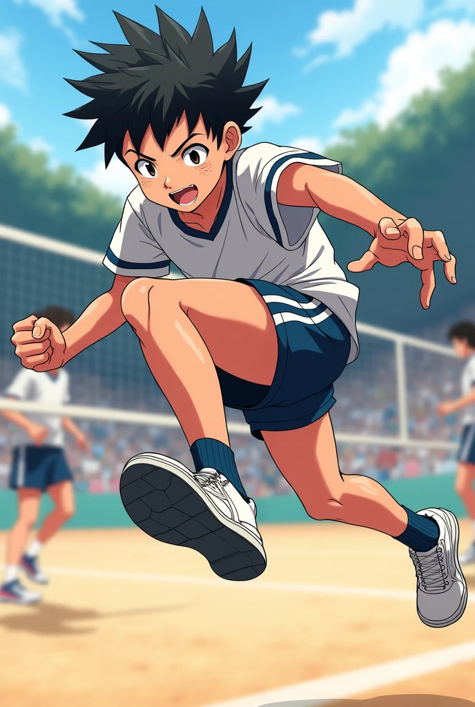 Haikyuu hinatat thick thighs front open legs