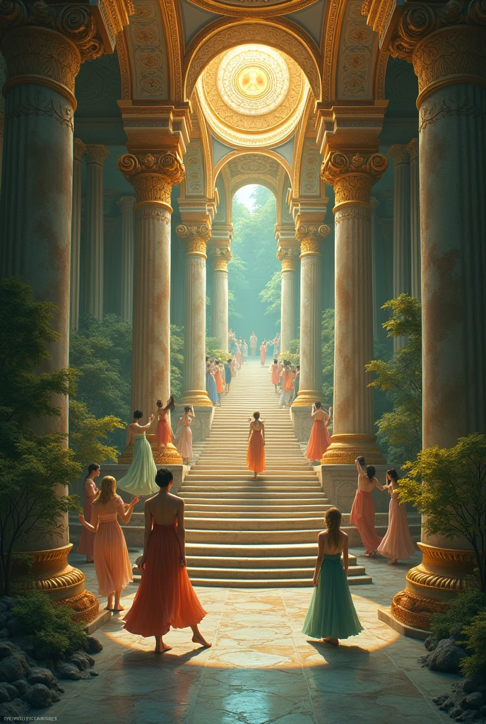 Image that represents a group and says, " temple of pleasure"
