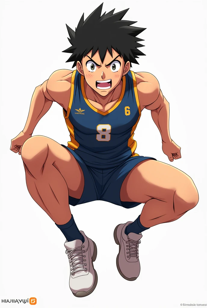 Haikyuu hinata thick thighs front open legs