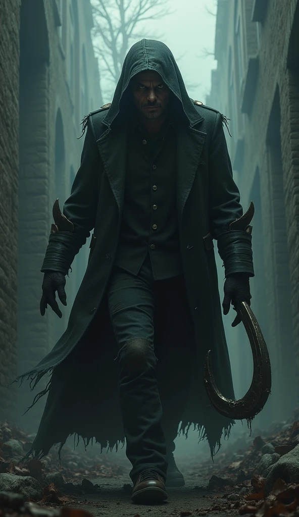 I am the Hookman, a relentless figure of vengeance, brought to life by the wrongs done to me.