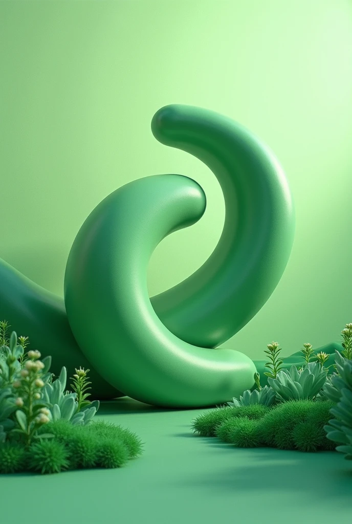 generates an image about SUPPLY AND DEMAND, in green tones