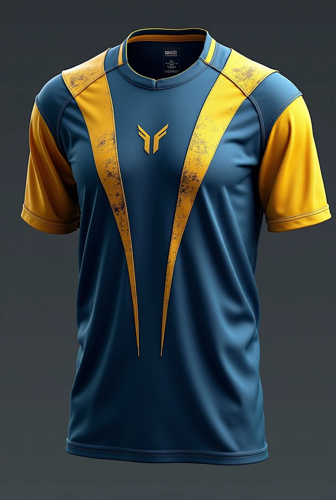 Create a jersey in standard looking and design in good shape something look like Wolverine design