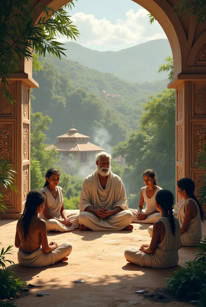 Ancient Indian gurukul 