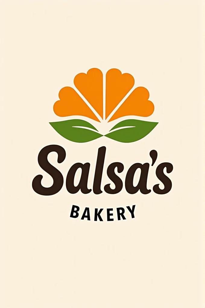 A logo for Salsa's bakery featuring orange