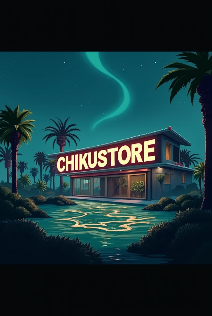 Different design and colour solud be mentioned ChikuStore in big font
 