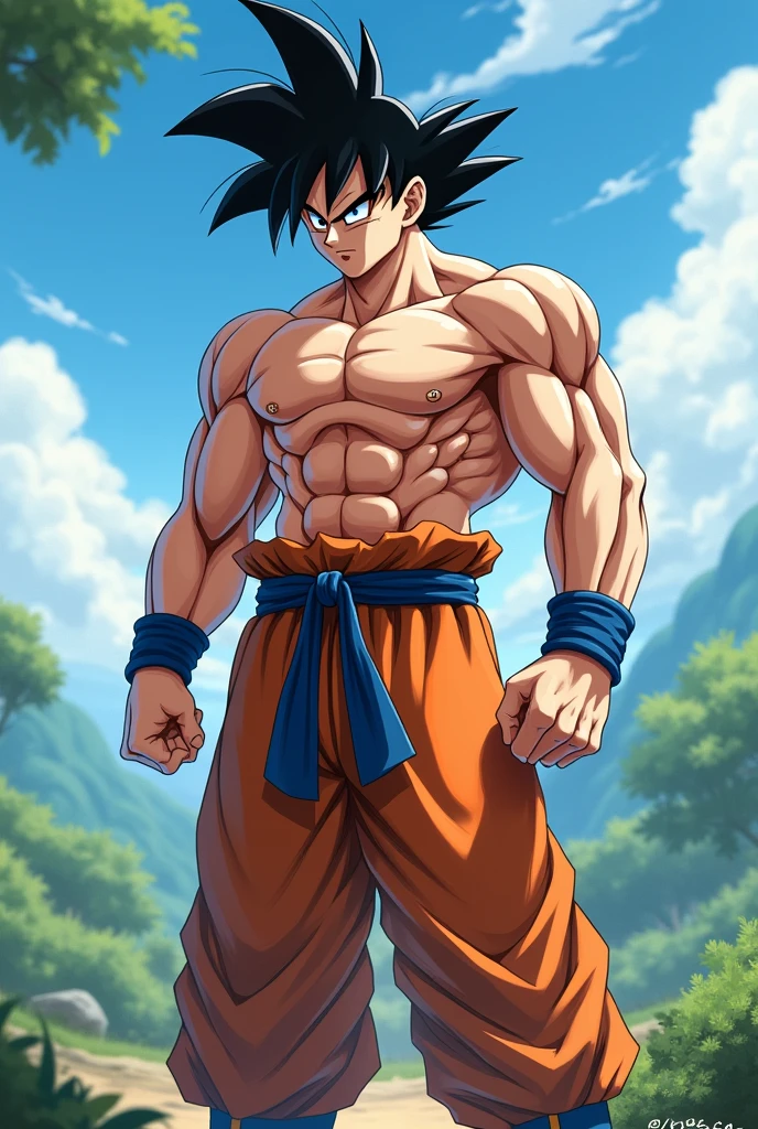 naked goku