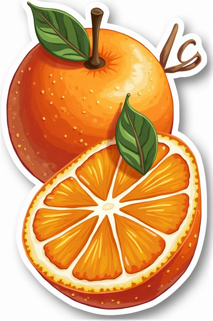 A sticker for the sweets from the bakery "Salsa's" with orange
