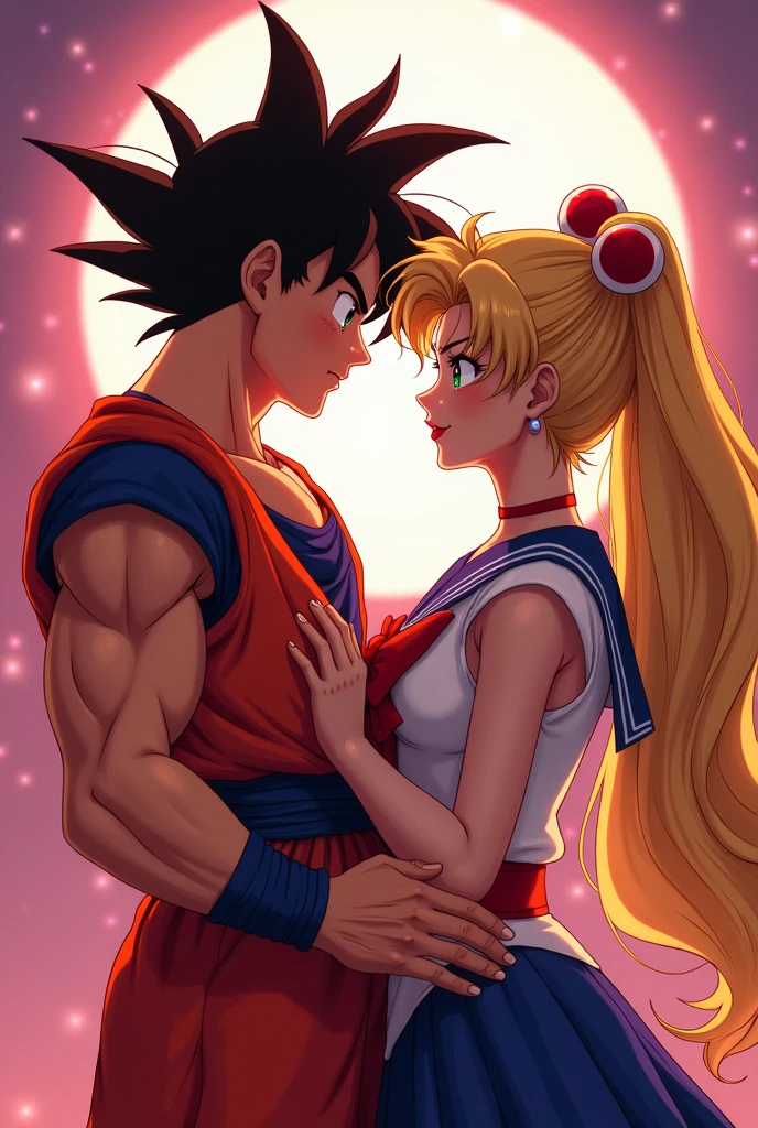 Goku and Sailormoon having sex