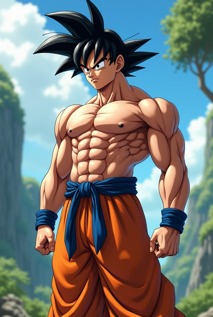 naked goku