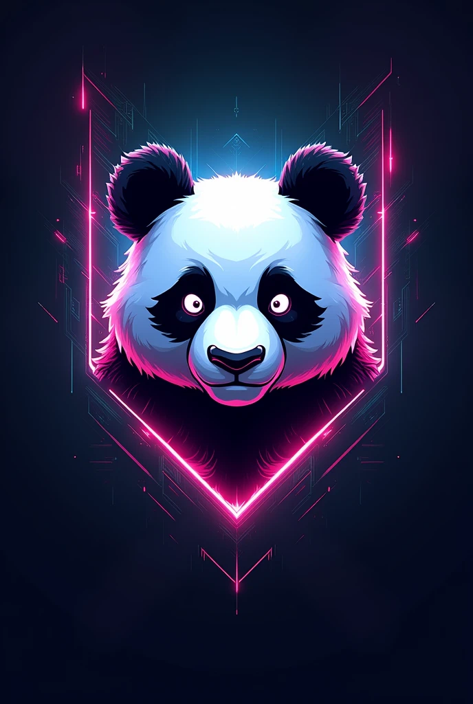  best and intrusting gaming logo for YouTube channel named NXL Panda