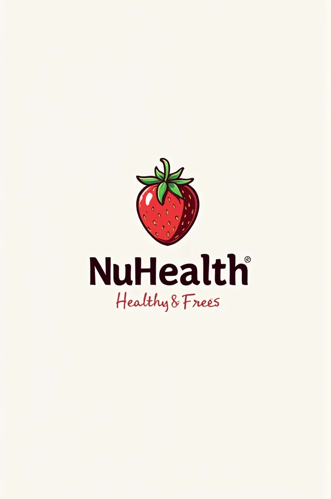 Generate a logo for a healthy dessert company with the name Nuhealth