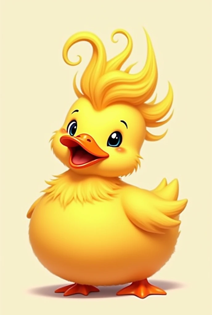 Duck with hop hair