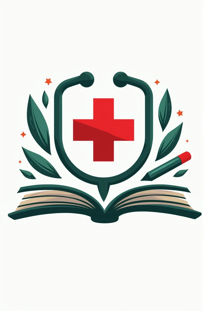 Design a logo that combines the IMSS logo (Mexican Social Security Institute) and the elements of teaching