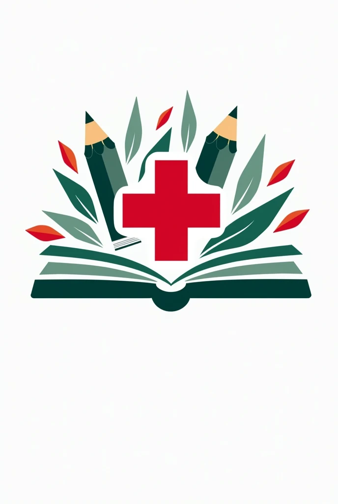 Design a logo that combines the IMSS logo (Mexican Social Security Institute) and the elements of teaching