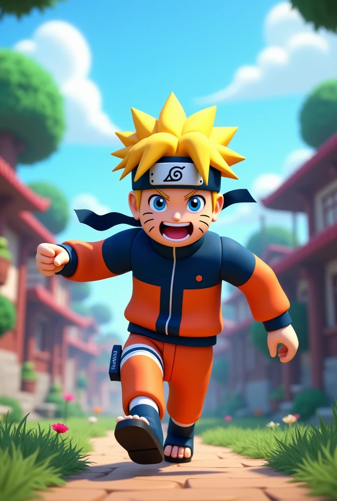 Create a Roblox style Naruto banner