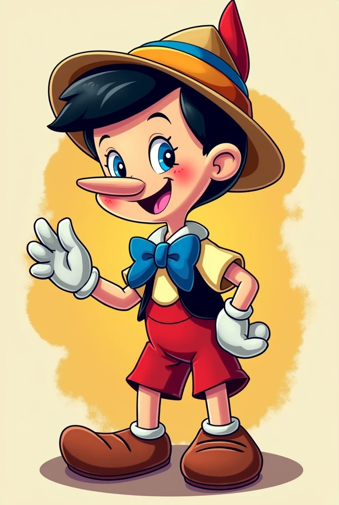 Pinocchio cartoon logo
