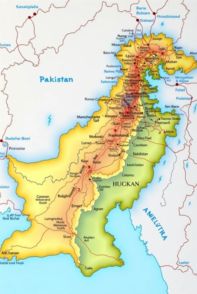 Map of Pakistan