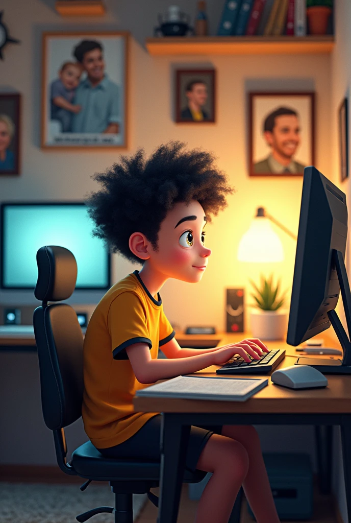 A boy computer developer