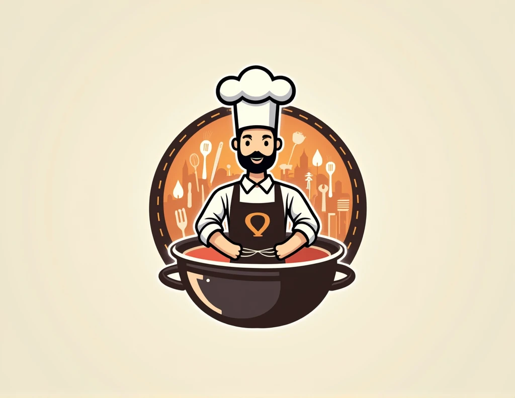 a kitchen themed logo called thermocook