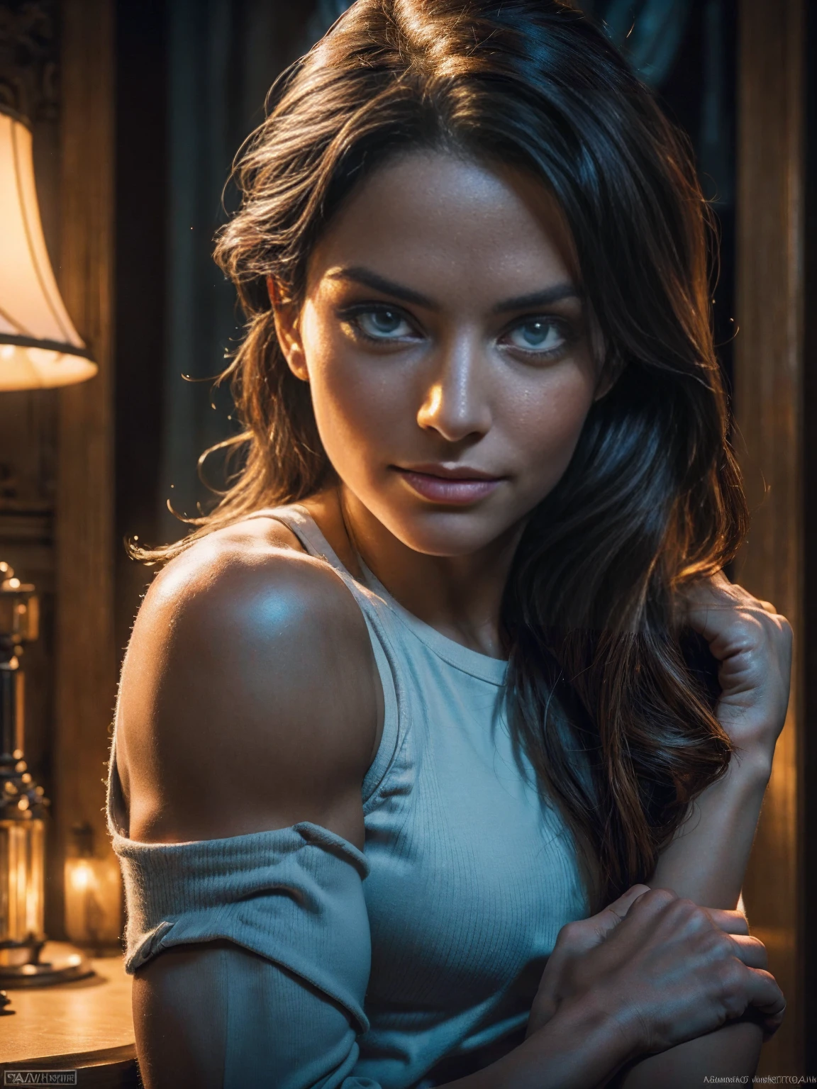 Sexy Pippi Longstocking, (flexing bicep pose:1.4), long flowing hair, blue eyes, seductively smiling, flirtatious, abs, Real Life, full bodyshot, (Ultra Realistic:1.4), Photorealism, Photography, 8K UHD, Photo, HDR, Complex and Elegant, Highly Detailed, Sharp Focus, Stunning, Beautiful, (Gorgeous: 1.2), Best Quality 1:1, Ultra Detail: 1.4, Best Shadows, (8k: 1.1), (beautiful detailed face), high contrast, (perfect lighting: 1.2), ((cinematic light)), colorful, hyper-detail, dramatic light, intricate detail, photograph by arny freytag, glamorous, (realistic, photo-realistic:1.37),(8k, RAW photo, best quality, masterpiece:1.2)