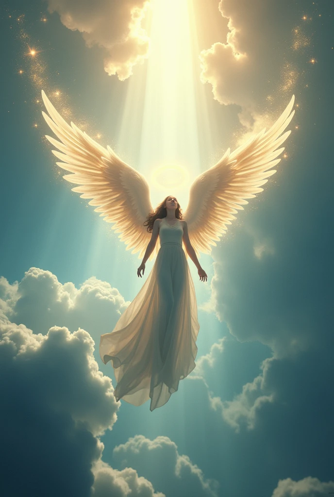 Angel falling from the sky