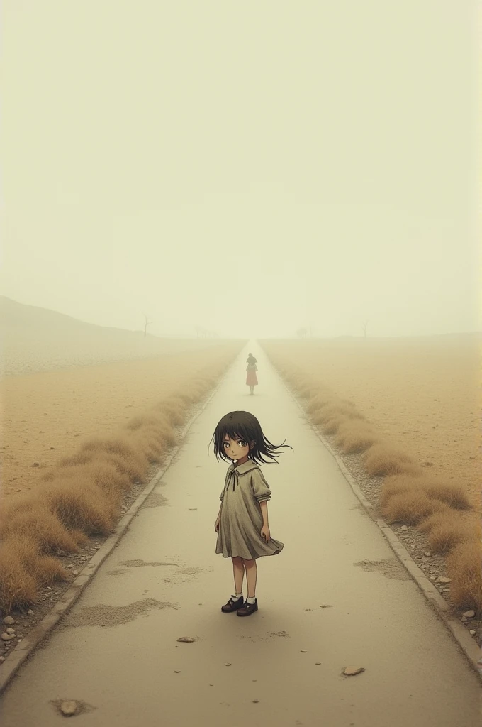 girl in road