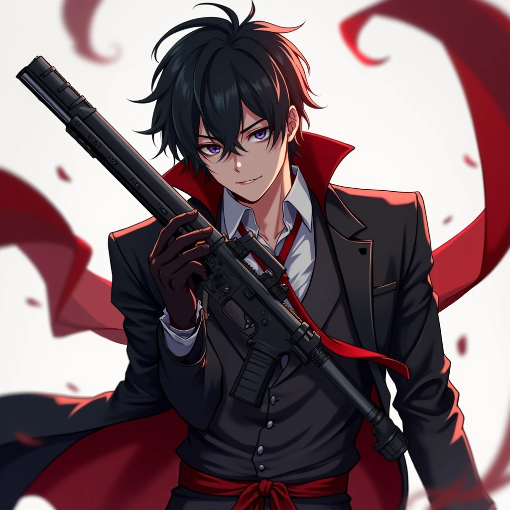 anime assassin male with a gun cool wallpaper