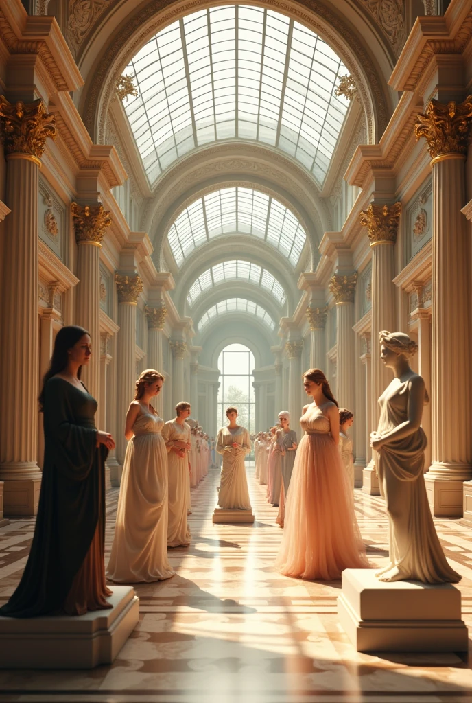 Parisian museums and their masterpieces poetically in one image