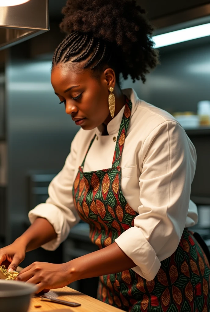 Black female chef