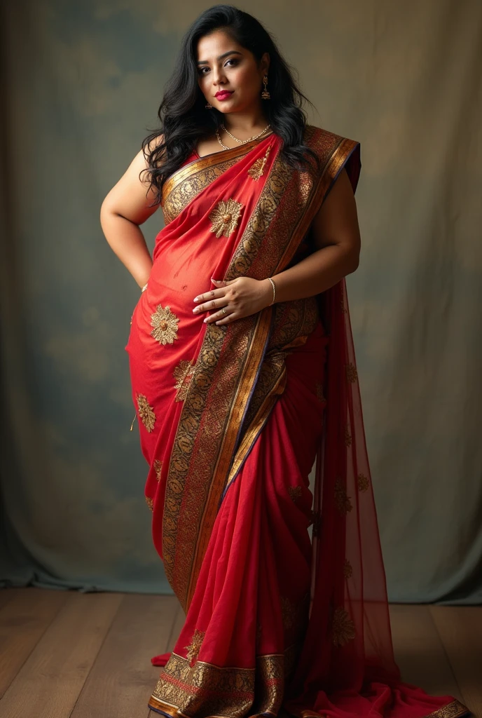 Hot girl with 37 size boobs and 35 sized ass show her boobs and ass in a sareeand streching her legs body have to be medium to large size body size