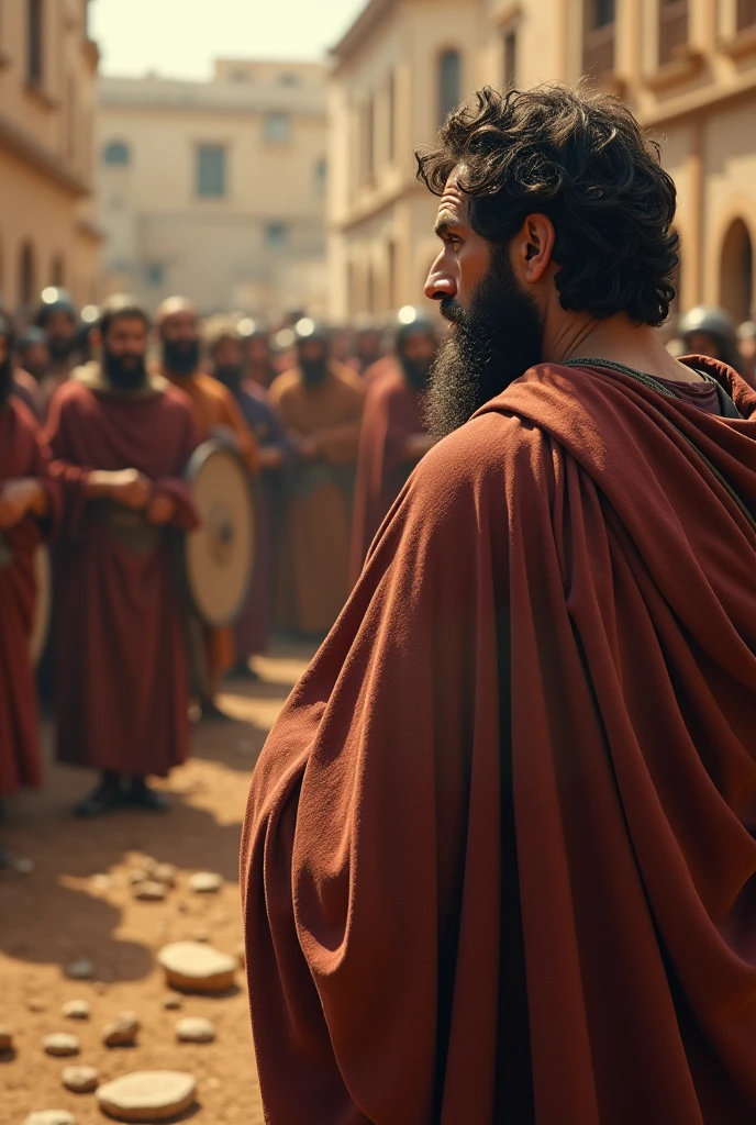 Paul the apostle at the execution of Stephen"