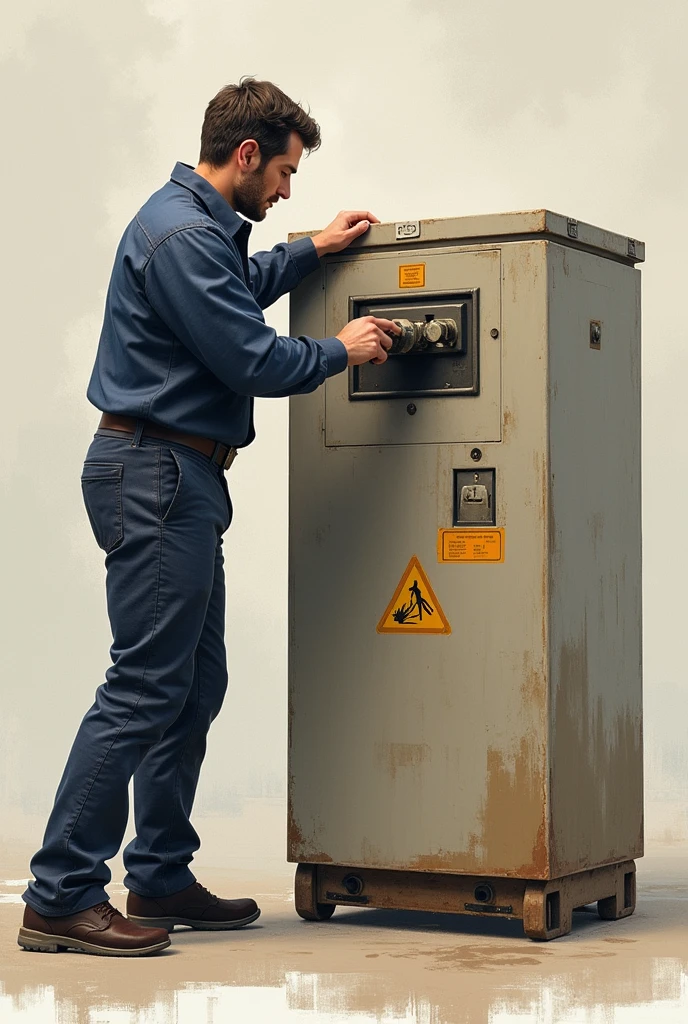a man with The fastest position to open a container usually involves optimizing the efficiency of movement and the application of force. Here are some tips to do this effectively:
Foot position: Stand with your feet shoulder-width apart and turned slightly outward.. This provides a stable base and allows you to apply force more effectively..
stance: Maintain an upright posture with your knees slightly bent.. This helps prevent back strain and allows you to use your leg strength to assist with the movement..
Use of arms:
Place one hand on the lever and position the other hand to help apply force or to stabilize the lever, depending on the type of mechanism.
If the container uses a single lever type lever, apply downward force directly at the point of contact to ensure efficient movement.
motion:
Apply quick, controlled force. Start with firm pressure and continue with steady force to open the lever..
If the container has a locking mechanism, make sure to release the mechanism completely before attempting to open the lever.
Security: Always check that the area around the container is free of obstructions and make sure you are in a safe position before beginning to open..
Some containers may have specific mechanisms or strength requirements., so adapting the technique to the needs of the specific container is important to maximize efficiency and safety. para abrir containers