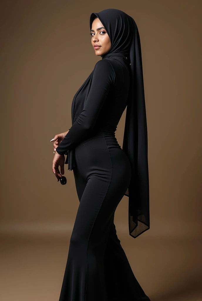 Sexy hijabi, tight, flares,big booty, cum on face