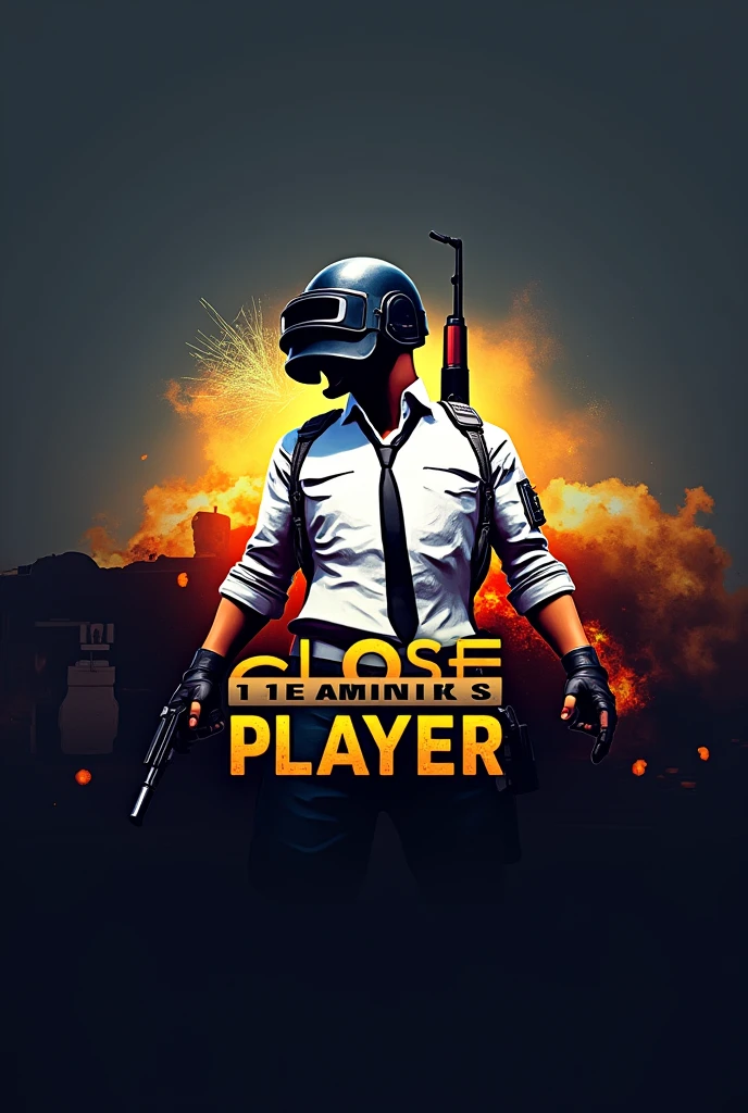 Pubg gaming logo for youtube by the name of Close player