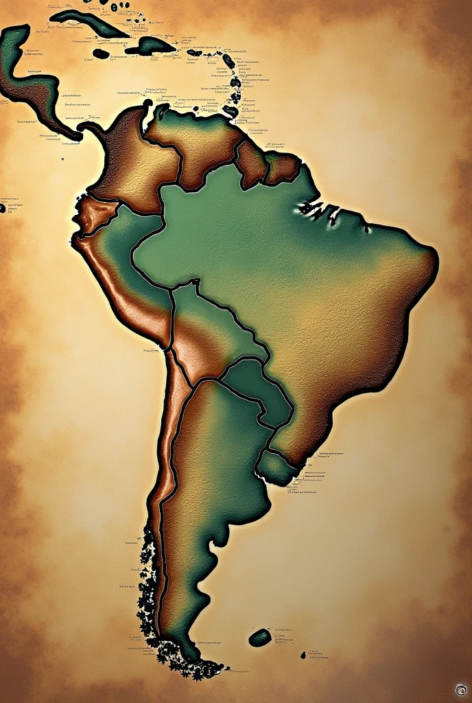 background do mapa da america latina