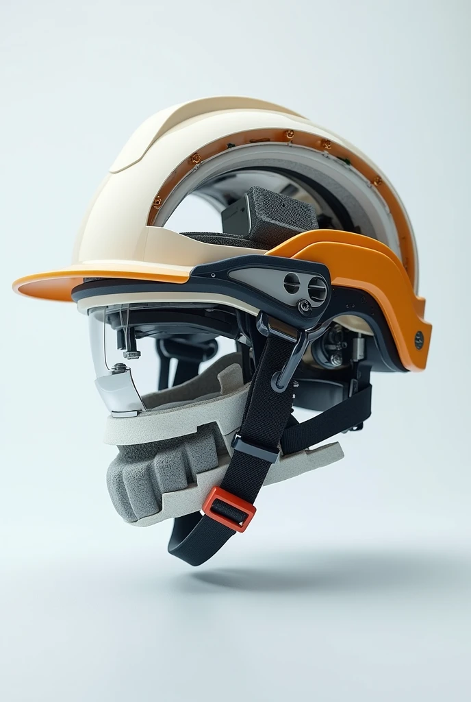 Inside image of a open normal helmet with out any person only helmet,
Open images of helmet divide the layers in side the ISI helmet