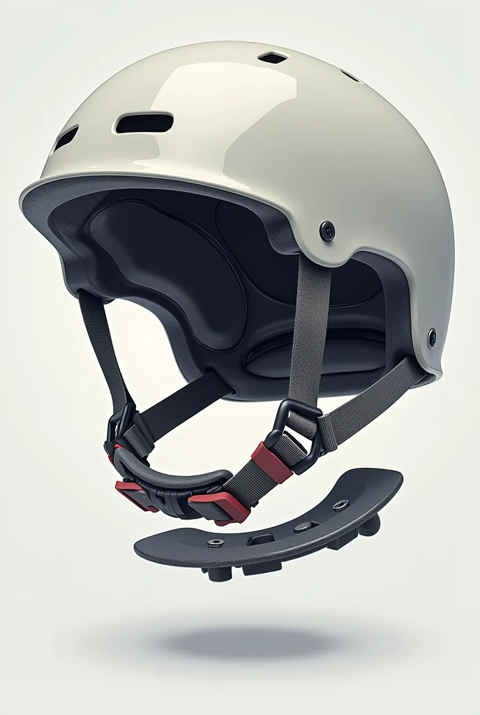 Detail image of Normal helmet inside and out side parts of the only helmet with anu person or head