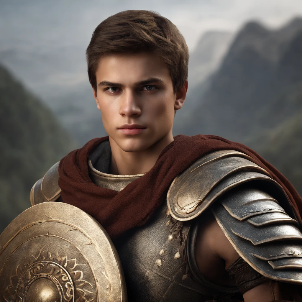 Masterpiece, a young incredibly athletic Spartan boy warrior from Eastern Europe, male, tall, strong, teenager, , white background, well-endowed (high detail: 1 1), rough face, natural skin, high quality, beautiful eyes ( detailed face and eyes), (face: 1 2), noise, extra, real photo, PSD, lamp film photography, sharp focus, contrast lighting, detailed skin, 8k high resolution, crazy detail, realistic and professional photography, 8k UHD, SLR camera, soft lighting, high quality, film grain, Fujifilm XT3
