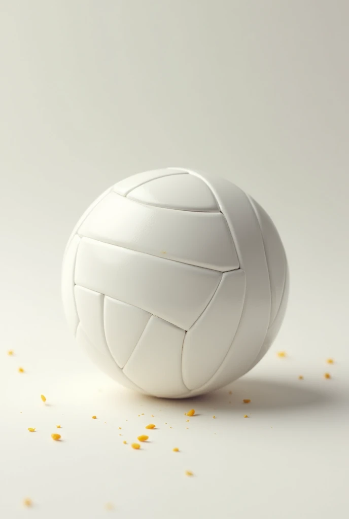 Make a white volleyball by eating a pizza