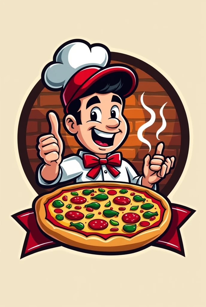 make a pizzeria logo called Rs Pizzaria Delivery