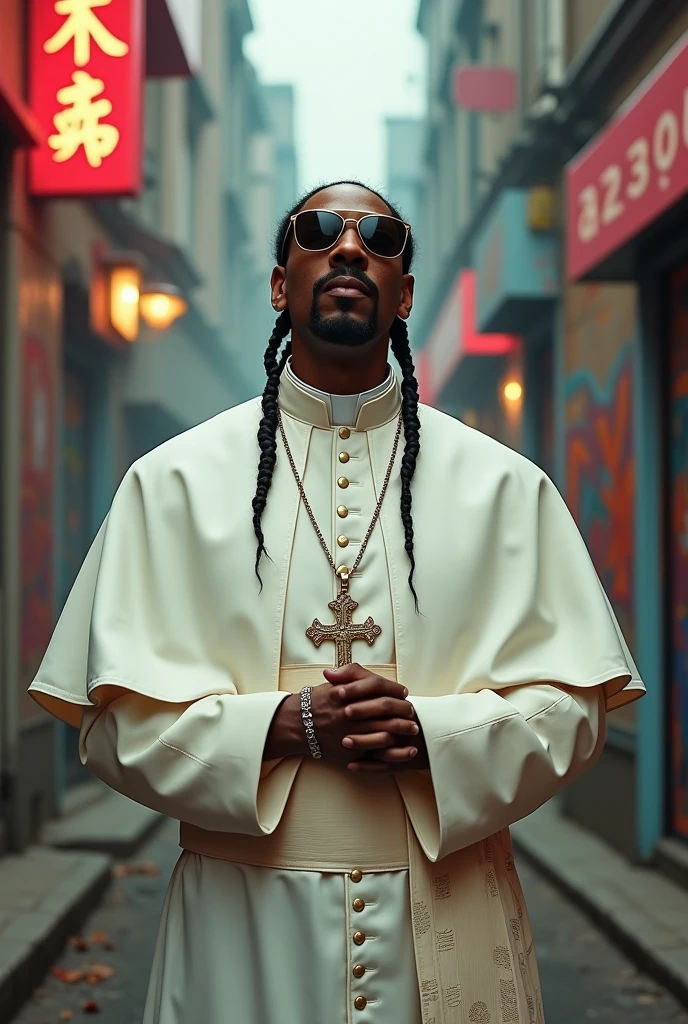 papež františek jako snoop dog