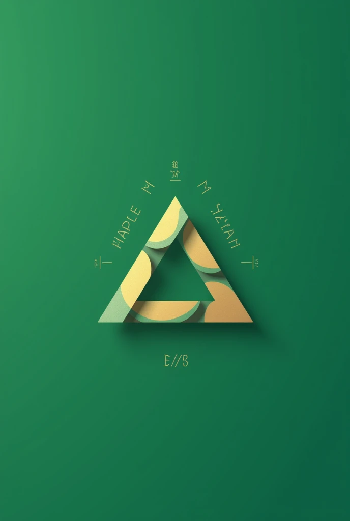 Vector logo, minimalist, Compact, logotype,The Golden Ratio is a mathematical ratio of approximately 1.618, often represented by the Greek letter \(\phi\). Visually, it's associated with the Golden Rectangle, where the ratio of the longer side to the shorter side is \(\phi\). When squares are sequentially removed from this rectangle, a pattern often seen in nature. This ratio also appears in the geometry of regular pentagons and pentagrams, contributing to its widespread use in art, design, and architecture due to its aesthetically pleasing properties. he text must be written with mathematical symbols, The letters must be with geometric figures,the figure must be completed with mathematical symbols and all kinds of geometric figures, It must be green and creative, the symbols must stand out more. Everything in the logo must be able to represent mathematics. Must have the text "mathematics faculty"