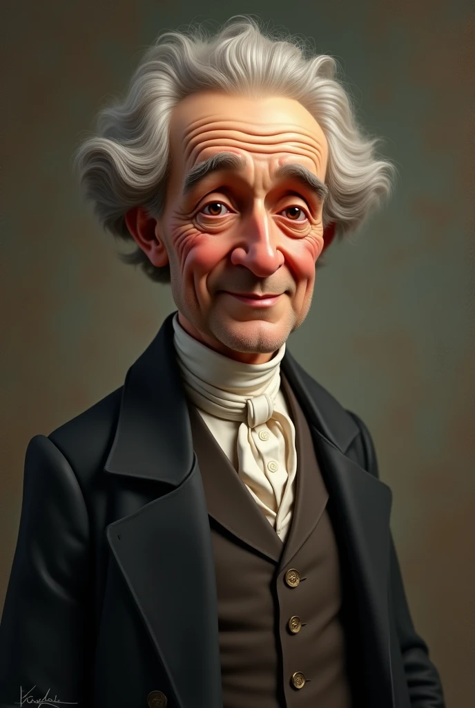 Create a picture of chales richet as if it were alive in motion gif