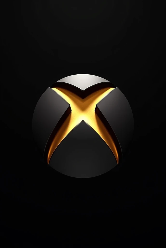 Black and gold Xbox logo