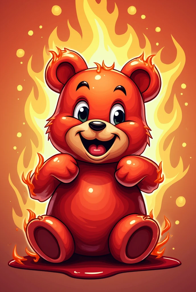 Spicy gummy bear shop logo