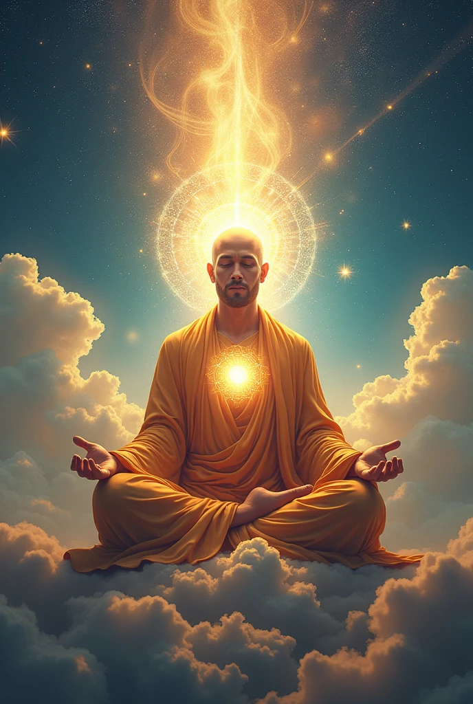 monk chakra Jesus sky