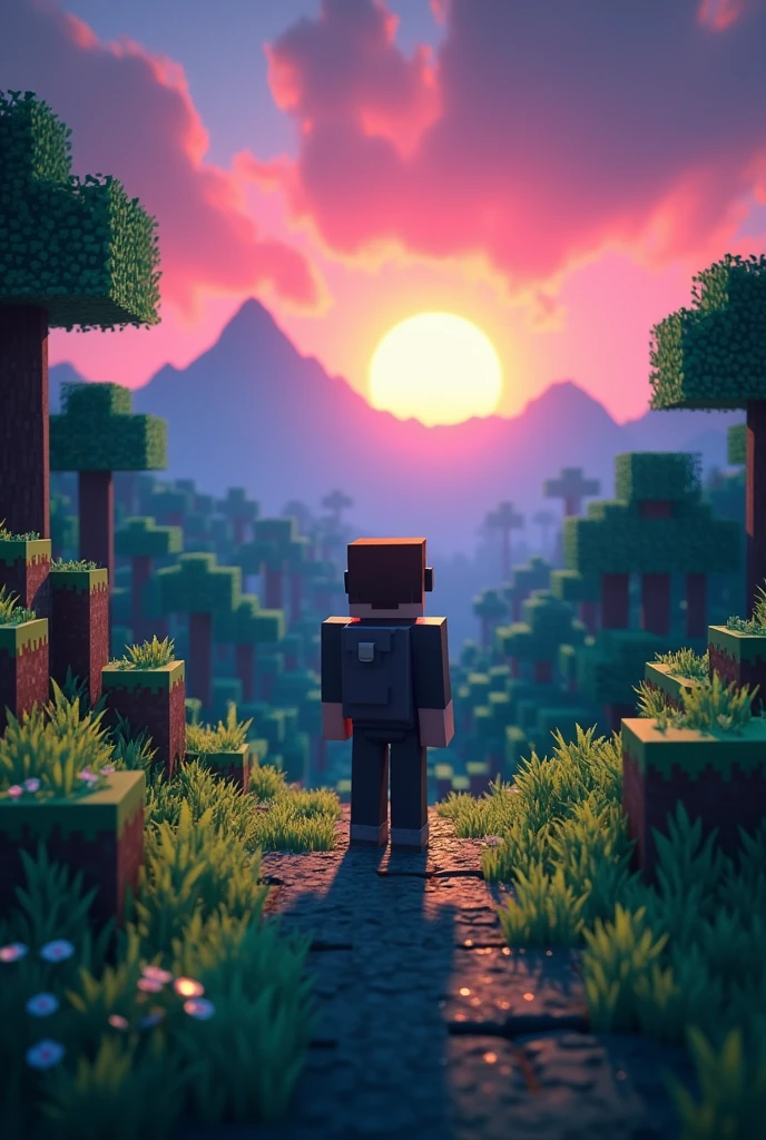 Let it be from Minecraft and say in a text:  the beginning of a series

